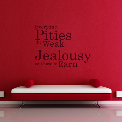 40% OFF on Creative Width Decor Jealousy You have to Earn Vinyl Sticker Sticker Pack of 1