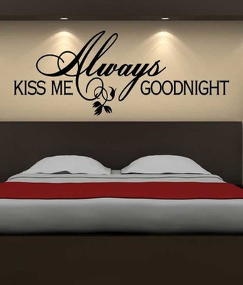 64% OFF on Ritzy Kissme Quote Bed Room Wall Decal Sticker