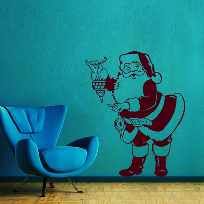30% OFF on Creative Width Decor Santa With Lamp Vinyl Sticker Sticker Pack of 1 30% OFF on Creative Width Decor Santa With Lamp Vinyl Sticker Sticker Pack of 1