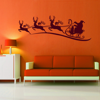 30% OFF on Creative Width Decor Hey Santa Vinyl Sticker Sticker Pack of 1