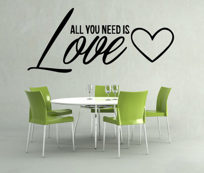 63% OFF on D��cor Kafe Decal Style Need Is Love Wall Sticker Small Size-19*08 Inch Wall Sticker Sticker Pack of 1 63% OFF on D��cor Kafe Decal Style Need Is Love Wall Sticker Small Size-19*08 Inch Wall Sticker Sticker Pack of 1