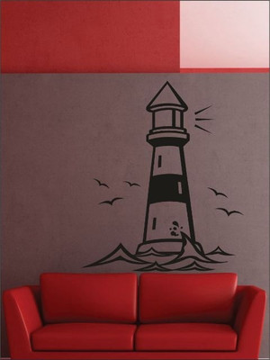 71% OFF on Wall1ders Light House PVC Vinyl Sticker Pack of 1