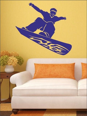 87% OFF on Wall1ders Surfing Board PVC Vinyl Sticker Pack of 1