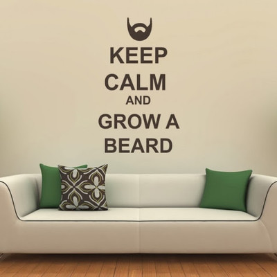 87% OFF on DeStudio Keep Calm And Grow A Beard Size Tiny Wall Sticker