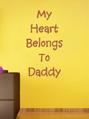 82% OFF on Wall1ders Belongs To Daddy PVC Vinyl Sticker Sticker Pack of 1