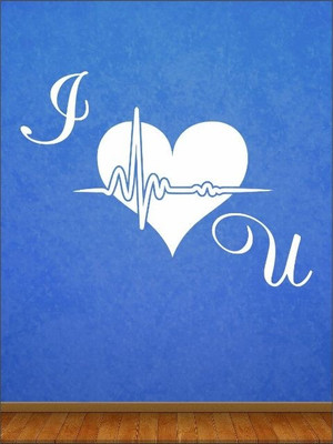 84% OFF on Wall1ders I Love U PVC Vinyl Sticker Sticker Pack of 1