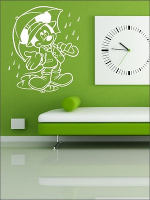 20% OFF on Wall1ders Micky In The Rain PVC Vinyl Sticker Pack of 1 20% OFF on Wall1ders Micky In The Rain PVC Vinyl Sticker Pack of 1