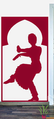 55% OFF on Wall Whispers Bharatanatyam Dance Vinyl Sticker