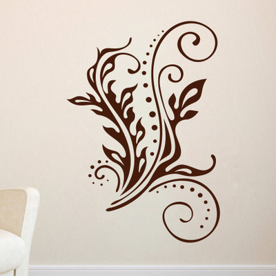 70% OFF on D��cor Kafe Decal Style Swirl Leaf Wall Art Small Size-15*21 Inch Wall Sticker Sticker Pack of 1 70% OFF on D��cor Kafe Decal Style Swirl Leaf Wall Art Small Size-15*21 Inch Wall Sticker Sticker Pack of 1