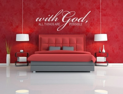 84% OFF on DeStudio DeStudio With God All Things One Wall Stickers Size JUMBO WALL STICKER Sticker