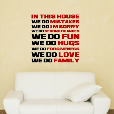 25% OFF on Chipakk Quotes 4- Red Medium Pigmented Polyvinyl Films Imported Sticker