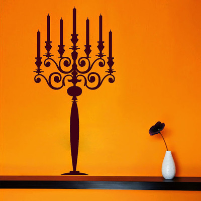 87% OFF on DeStudio Candle Stand Wall Deca Two Size Tiny Wall Sticker