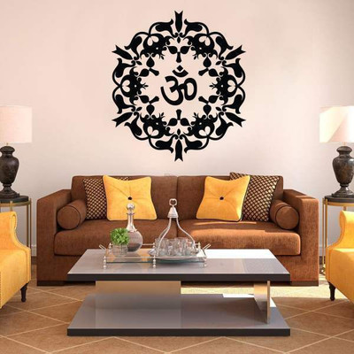 47% OFF on Hoopoe Decor Om Wall Sticker Pack of 1