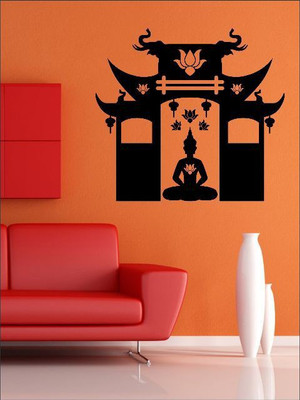 82% OFF on Wall1ders Temple Buddha Sticker Sticker Pack of 1