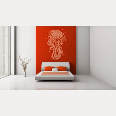 50% OFF on DeStudio Stars And Full Rose Flowers One Size Mega Wall Sticker