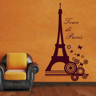 66% OFF on DeStudio DeStudio Tour De Paris Two Wall Stickers Size SMALL WALL STICKER Sticker