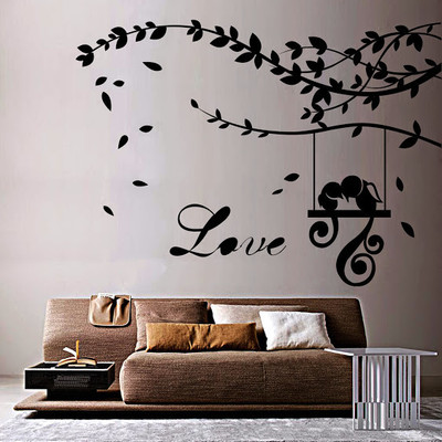 66% OFF on DeStudio DeStudio Love Parrots Wall Stickers Size SMALL WALL STICKER Sticker