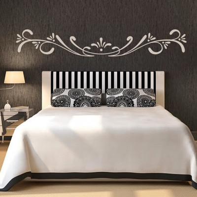 80% OFF on DeStudio Floral Print Heading Embellishment Size Super WALL STICKER Sticker