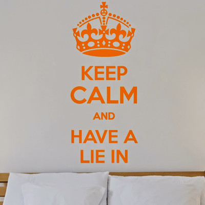 50% OFF on DeStudio Keep Calm And Bed Lazy Funny Decal Home Wall Sticker Sticker