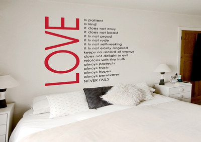 50% OFF on DeStudio Love Means For You Valentine Decal Color Red Black Size 150cms X 60 Cms Wall Sticker Sticker