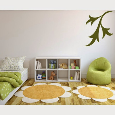 50% OFF on DeStudio Corner Patterned Embellishment One Size Giant WALL STICKER Sticker