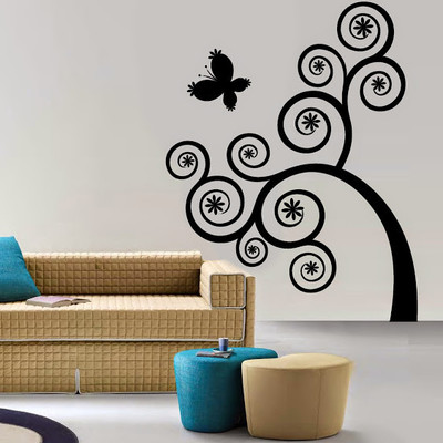 50% OFF on DeStudio DeStudio Curly Swirls Wall Stickers Size SUPER WALL STICKER Sticker