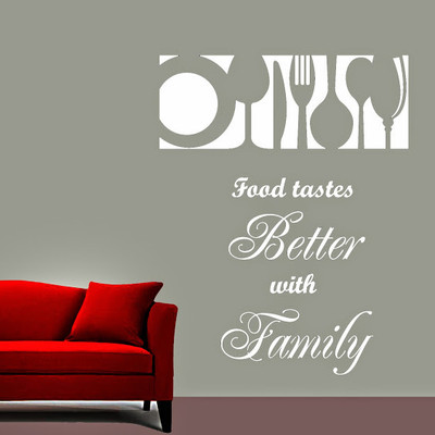87% OFF on DeStudio Food With Family One Size Tiny Wall Sticker