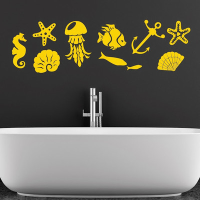 50% OFF on DeStudio Fish Sea Two Wall Sticker Sticker