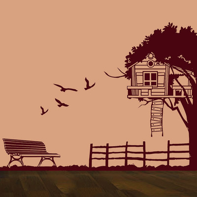 75% OFF on DeStudio Nature'S Paradise Two Size Tiny Wall Sticker