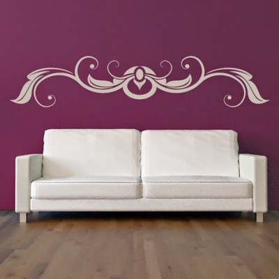 80% OFF on DeStudio Floral Heading Embellishment Pattern One Size Super WALL STICKER Sticker