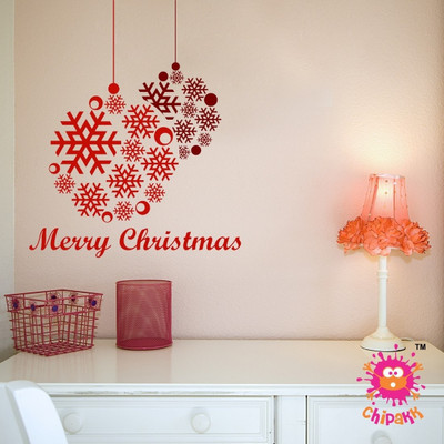 Chipakk Christmas Ball Medium Pigmented Polyvinyl Sticker
