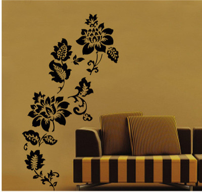 33% OFF on Pindia Scented Dew Flower Design Wall Sticker