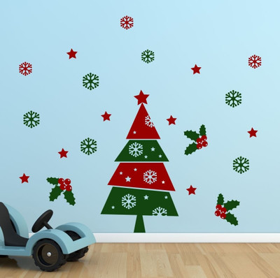 20% OFF on Chipakk Christmas Tree Decal - Red & Dark Green Pigmented Polyvinyl Sticker 20% OFF on Chipakk Christmas Tree Decal - Red & Dark Green Pigmented Polyvinyl Sticker