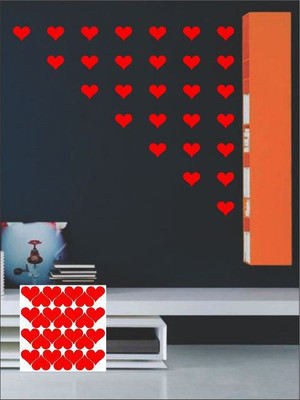 77% OFF on Wall1ders 28 Heart Sticker Sticker Pack of 1