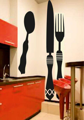 76% OFF on Ritzy Knife And Spoon Kitchen Wall Decal Sticker