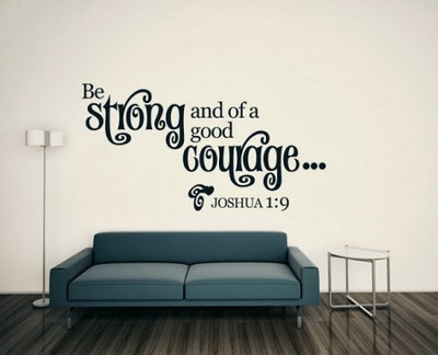 50% OFF on DeStudio DeStudio Be Strong And Of A Good Courage One Wall Stickers Size GIANT WALL STICKER Sticker