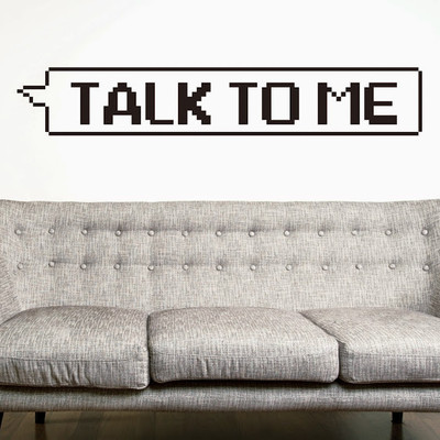 50% OFF on DeStudio Talk To Me Funny Saying Fun Decal Wall Sticker Sticker