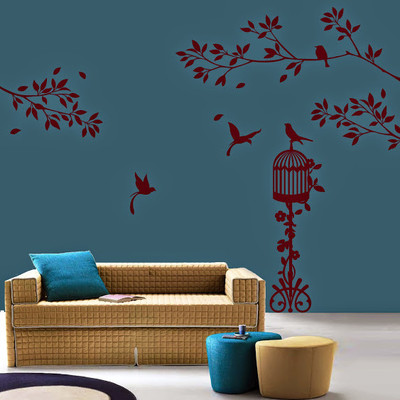 75% OFF on DeStudio Birds Paradise Two Size Tiny Wall Sticker