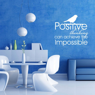 40% OFF on Creative Width Decor Positive Thinking Vinyl Sticker Sticker Pack of 1