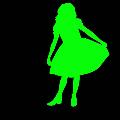 50% OFF on DeStudio Girl Dance Glow In Dark Wall Sticker