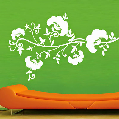 50% OFF on DeStudio DeStudio Cotton Flowers One Wall Stickers Size JUMBO WALL STICKER Sticker