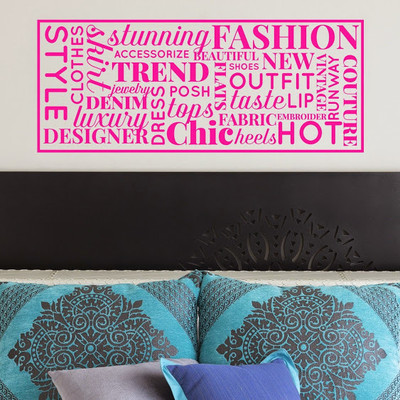 50% OFF on DeStudio Fashion Words Phrases Decal2 Wall Sticker Sticker
