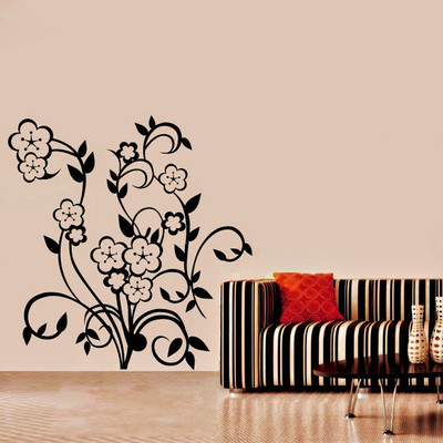 50% OFF on DeStudio DeStudio Lovely Flowers One Wall Stickers Size JUMBO WALL STICKER Sticker