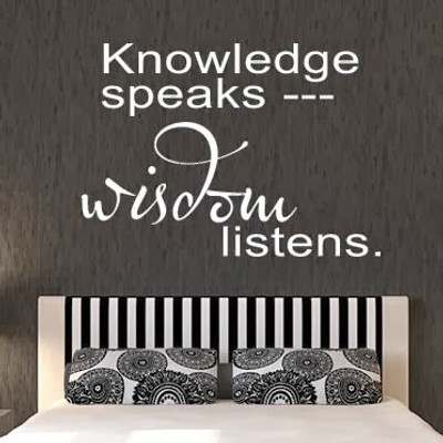 50% OFF on DeStudio DeStudio Knowledge Speaks Wall Stickers Size MEGA WALL STICKER Sticker