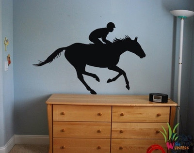 44% OFF on Wall Whispers Jacky Riding Horse Vinyl Sticker