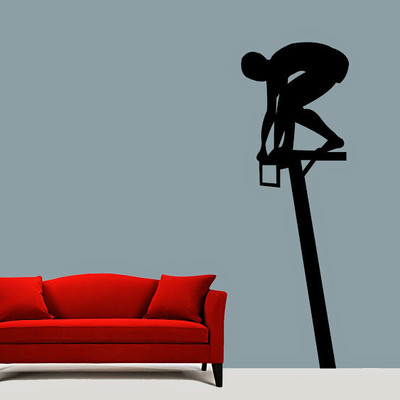 50% OFF on DeStudio DeStudio Swimmer Wall Stickers Size MEGA WALL STICKER Sticker