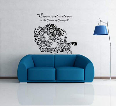 42% OFF on Hoopoe Decor Concentration is the secret of strength Wall Sticker Pack of 1