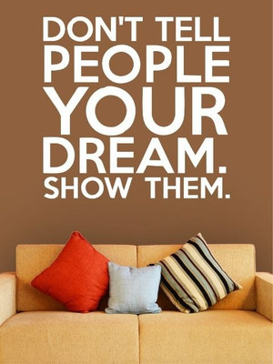 84% OFF on Wall1ders Your Dream PVC Vinyl Sticker Sticker Pack of 1