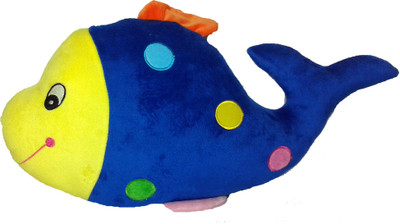 Soft Buddies Fish Blue & Yellow - 13 inch