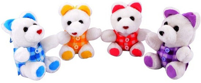 Deals India Little Multicolor Jacket Teddy (Set Of 4) - 17 cm Deals India Little Multicolor Jacket Teddy (Set Of 4) - 17 cm